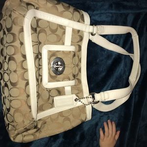 Tan Coach Purse